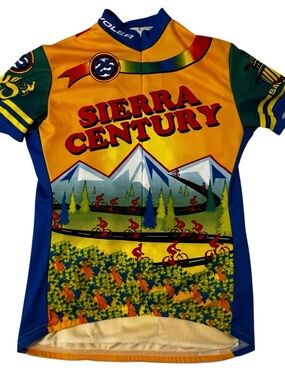Voler Sierra Century Cycling Jersey Bike Riders Graphic Womens Medium USA